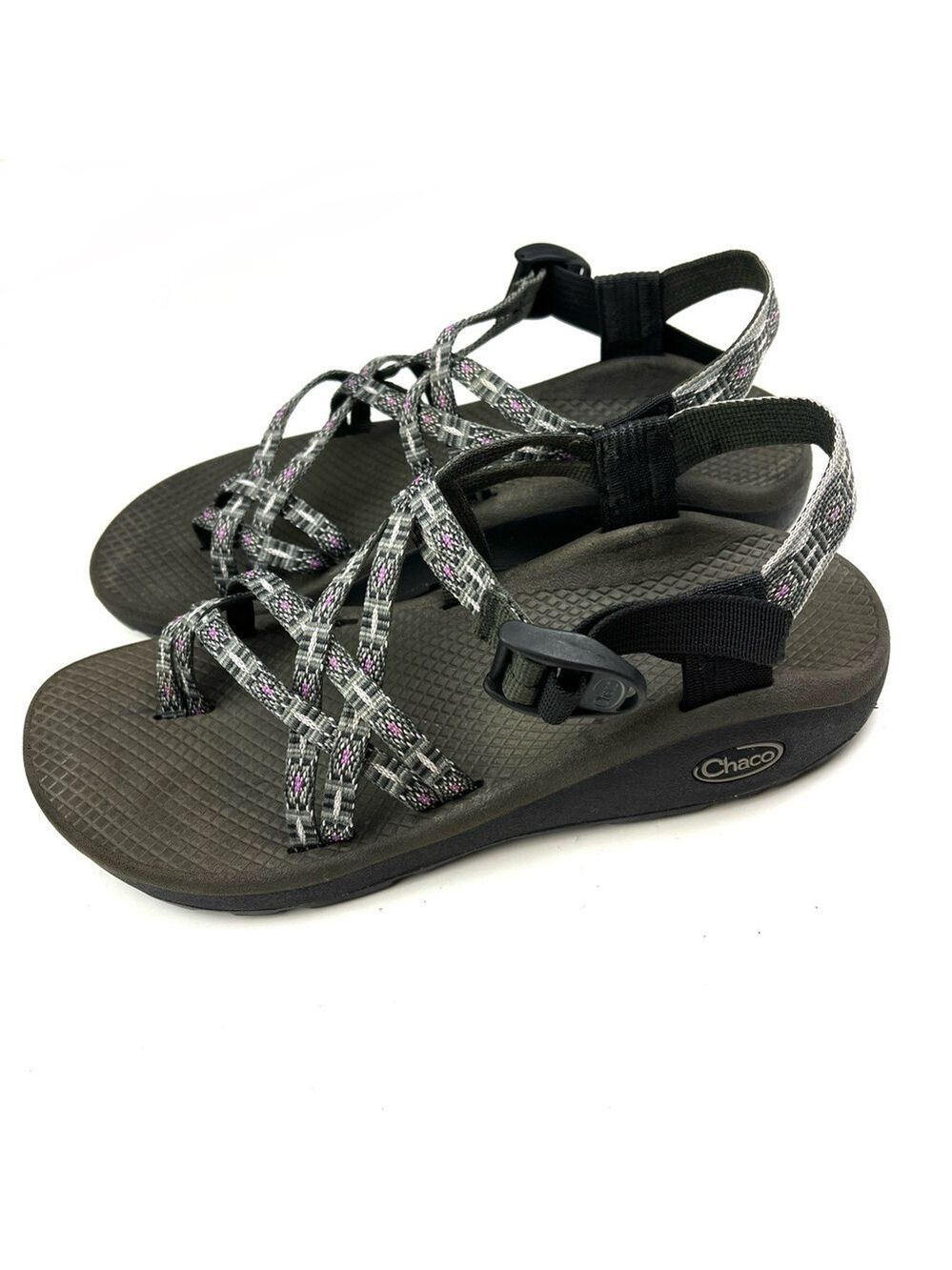 Chaco Z Cloud Hiking Trail Camping Waterproof Sandals Gray Aztec size 9